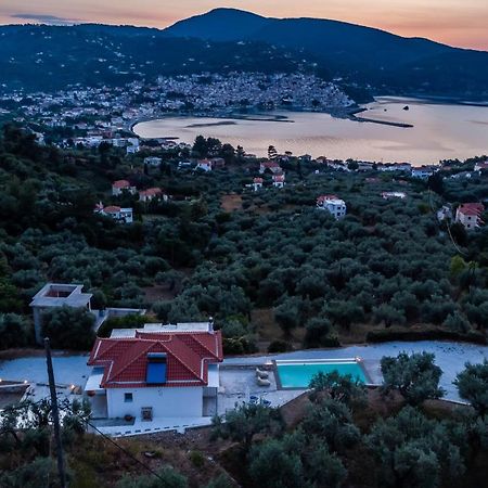 Ninemia Villa In Skopelos Bagian luar foto