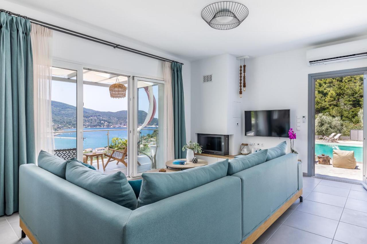 Ninemia Villa In Skopelos Bagian luar foto