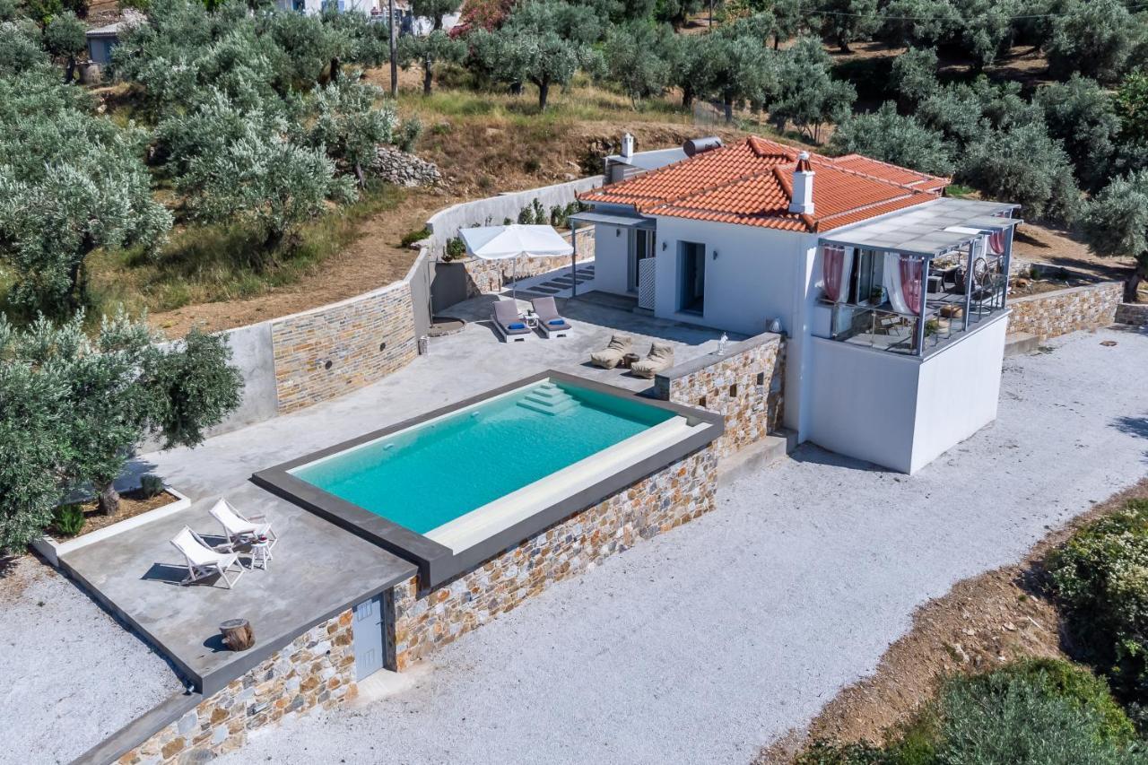 Ninemia Villa In Skopelos Bagian luar foto